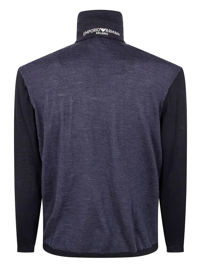 half zip turtle neck sweater by Selfnex