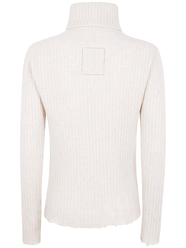 plain ws high neck rib top by Selfnex