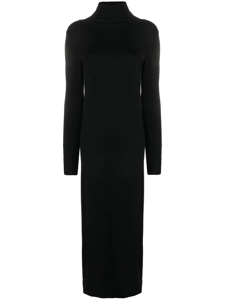 high neck midi dress by Selfnex