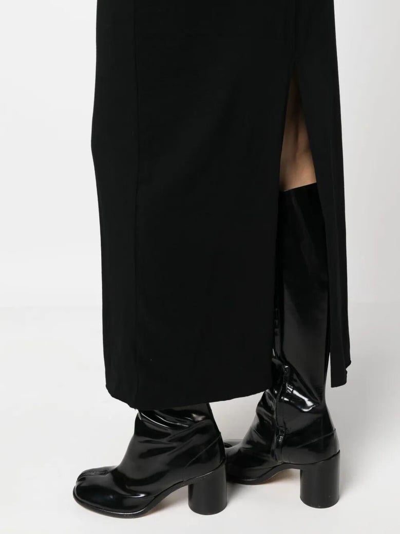 high neck midi dress by Selfnex