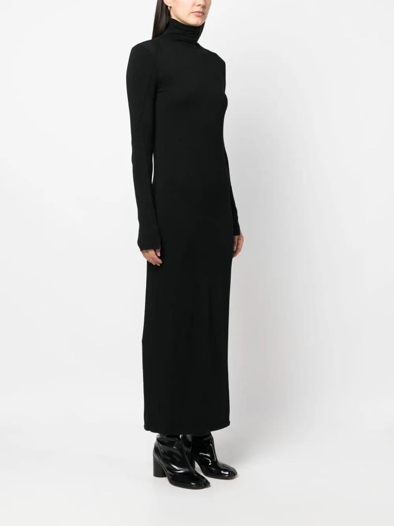 high neck midi dress by Selfnex