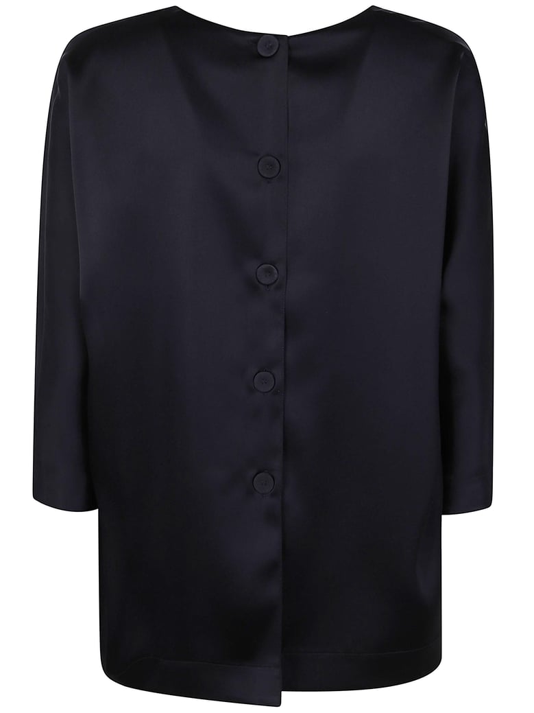 back bottons blouse by Selfnex