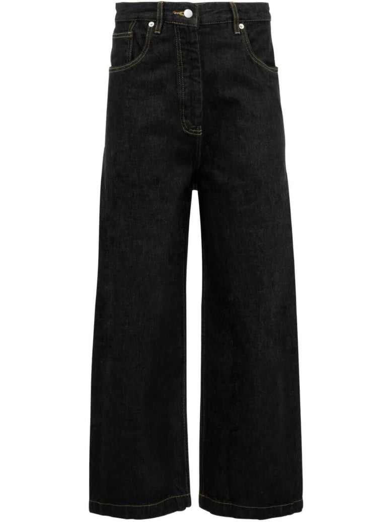 curved leg denim by Selfnex