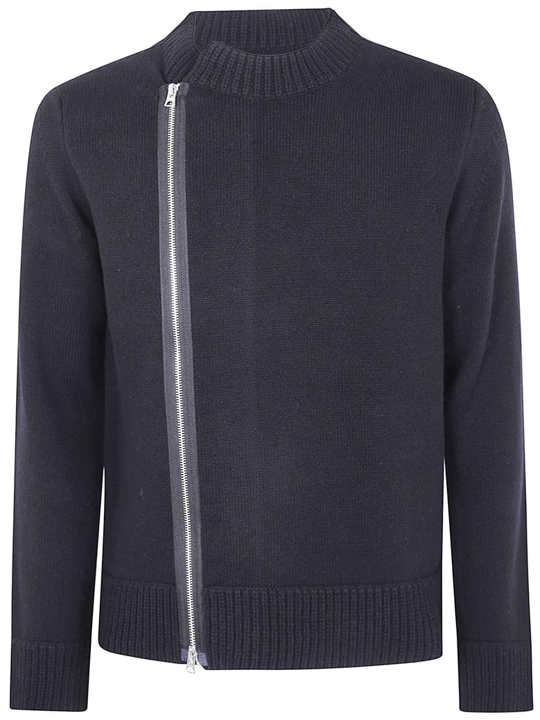 wool knit blouson by Selfnex