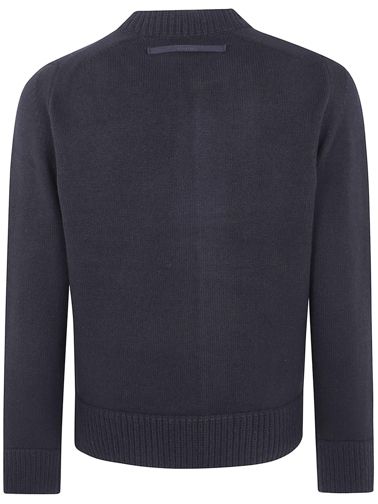wool knit blouson by Selfnex