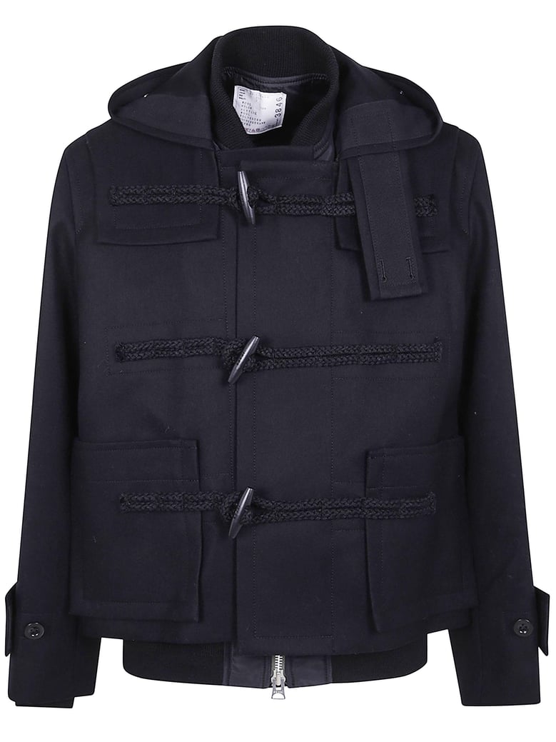 wool melton blouson by Selfnex