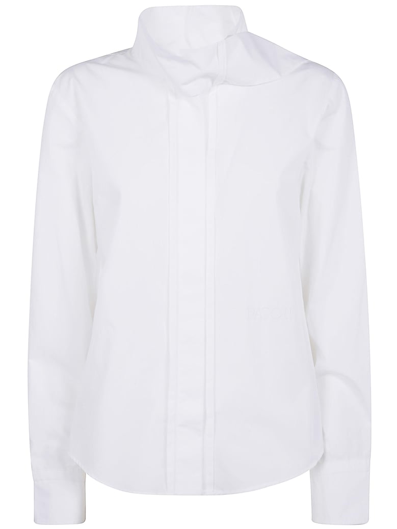 ascot collar blouse by Selfnex