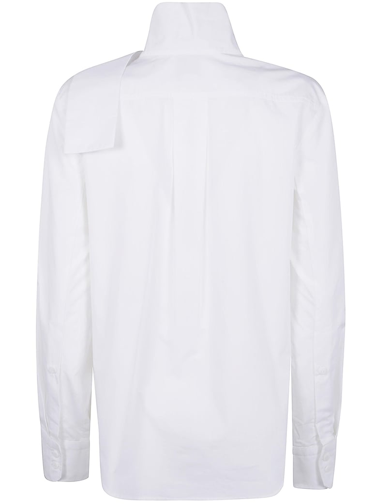 ascot collar blouse by Selfnex