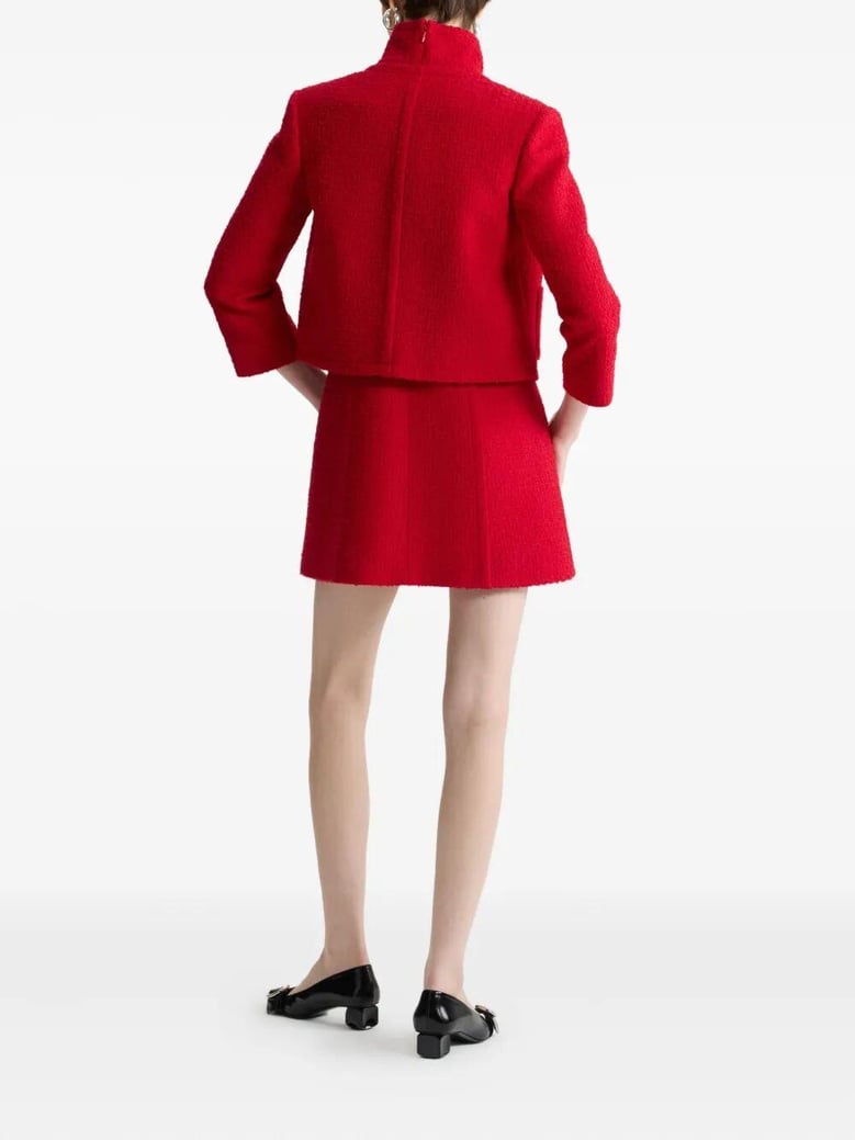 no collar box jacket by Selfnex