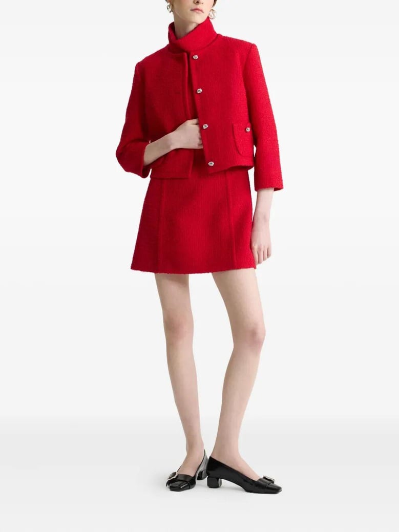 no collar box jacket by Selfnex