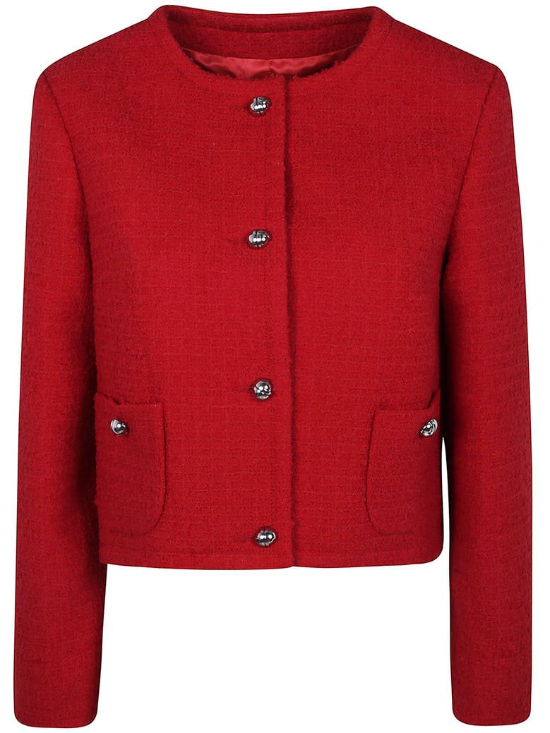no collar box jacket by Selfnex
