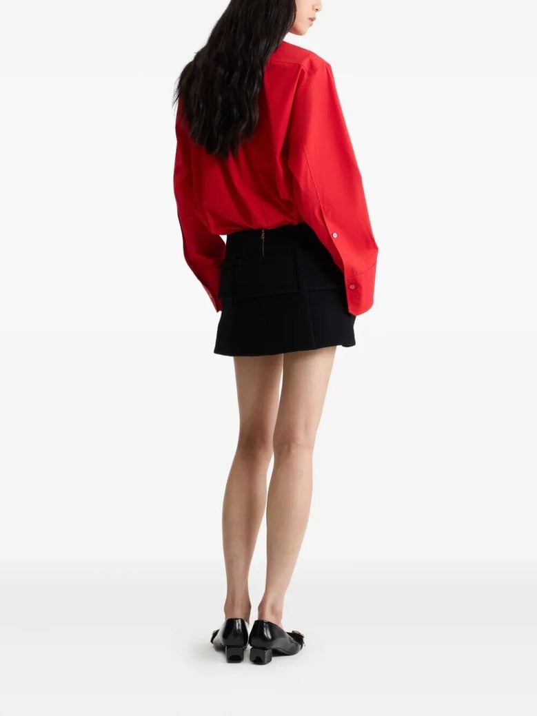 belted mini skirt by Selfnex