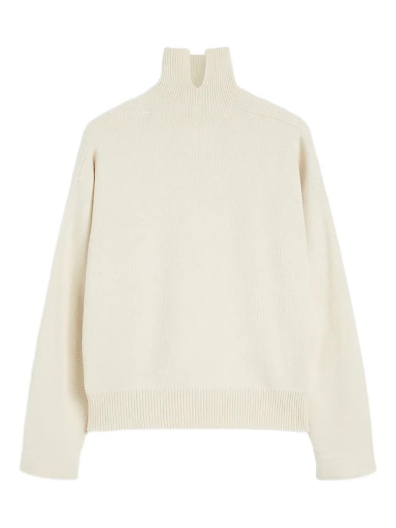 high neck long sleeves padded details jumper by Selfnex