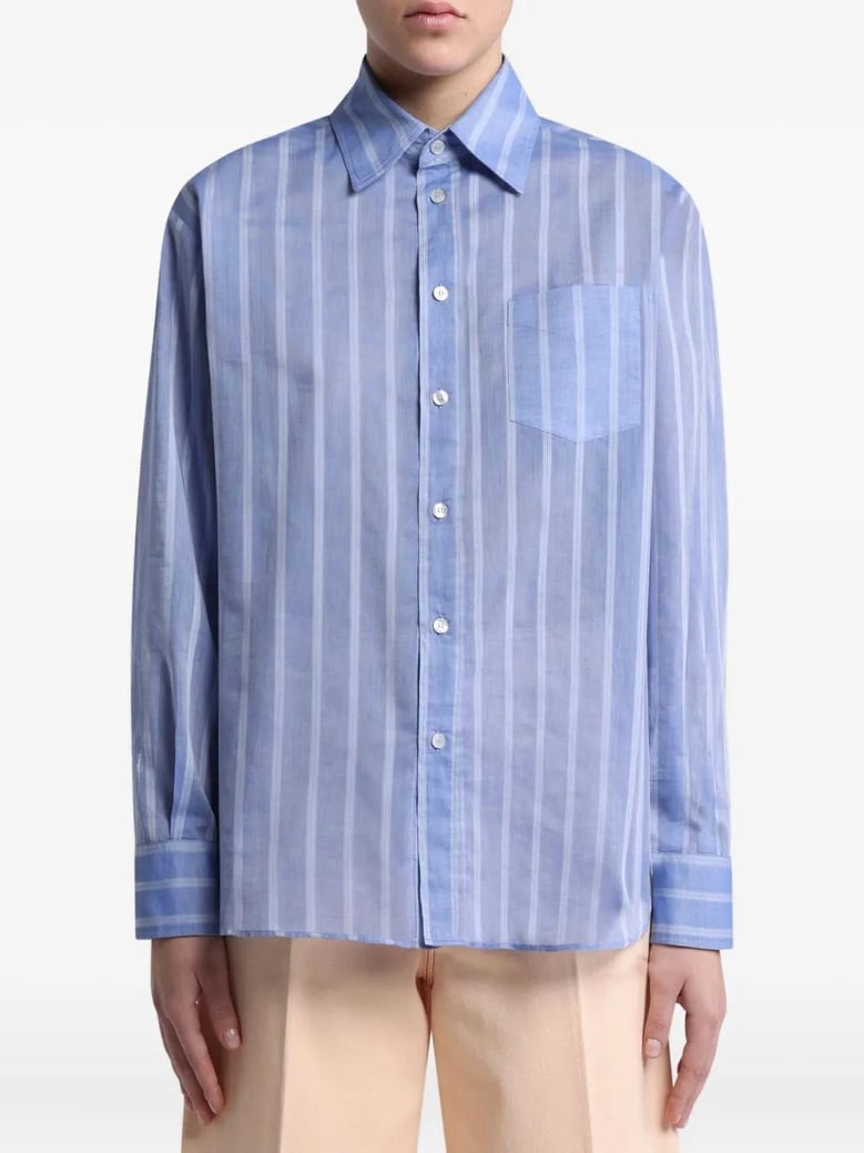 striped cotton shirt by Selfnex