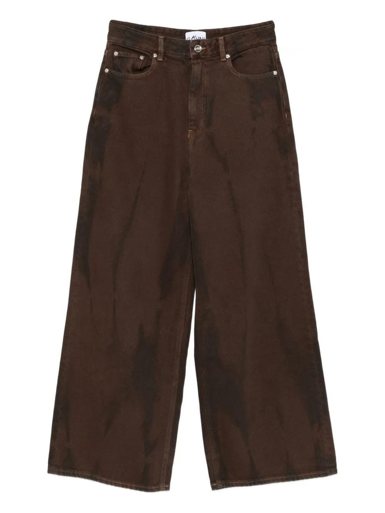 brown organic cotton jeans by Selfnex