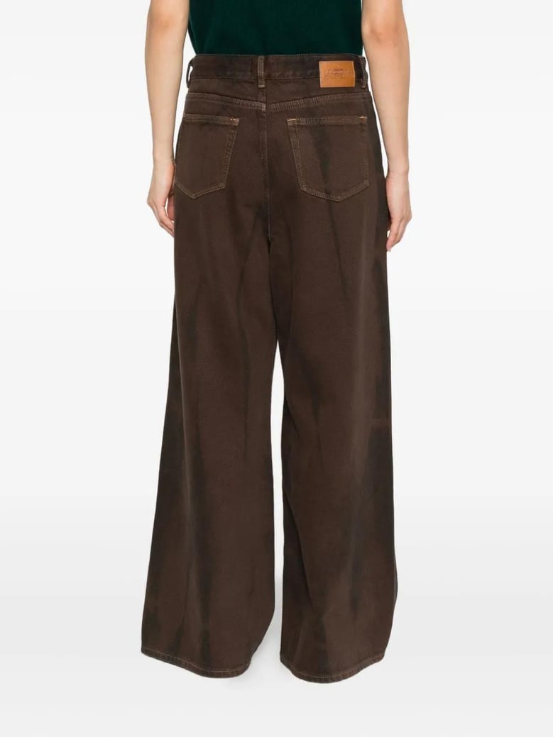 brown organic cotton jeans by Selfnex