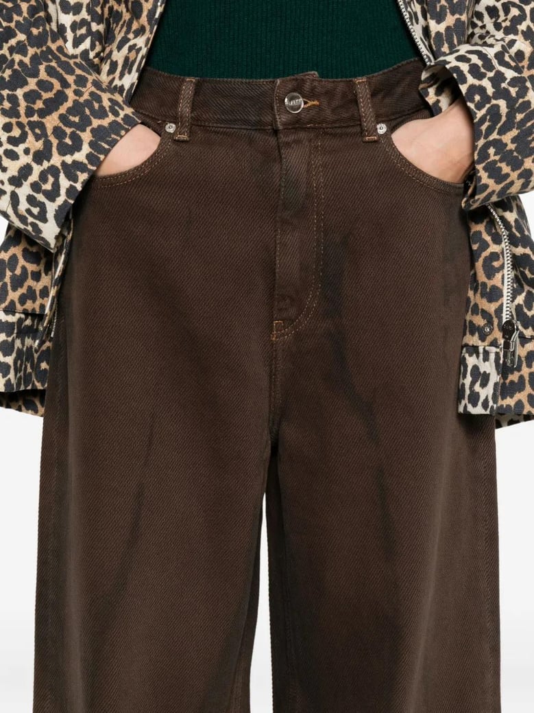 brown organic cotton jeans by Selfnex