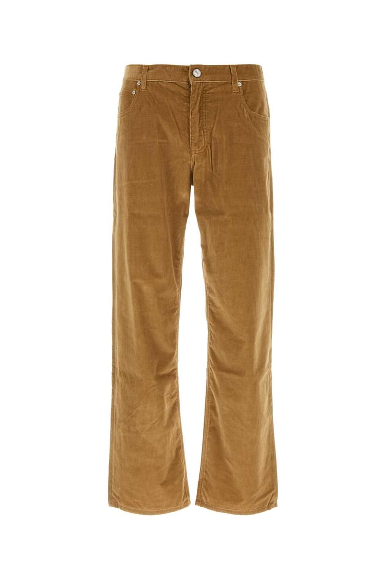 camel stretch corduroy pant by Selfnex