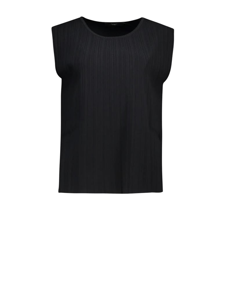 black t-shirt in viscose yarn by Selfnex