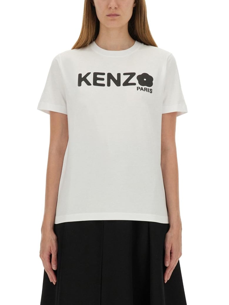 white t-shirt with print by Selfnex
