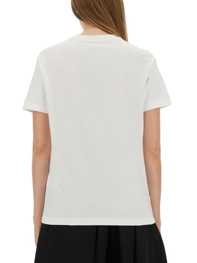 white t-shirt with print by Selfnex