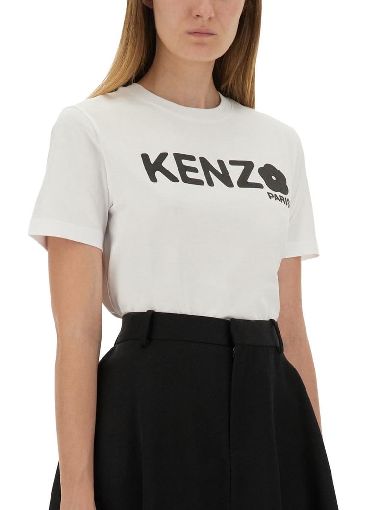 white t-shirt with print by Selfnex