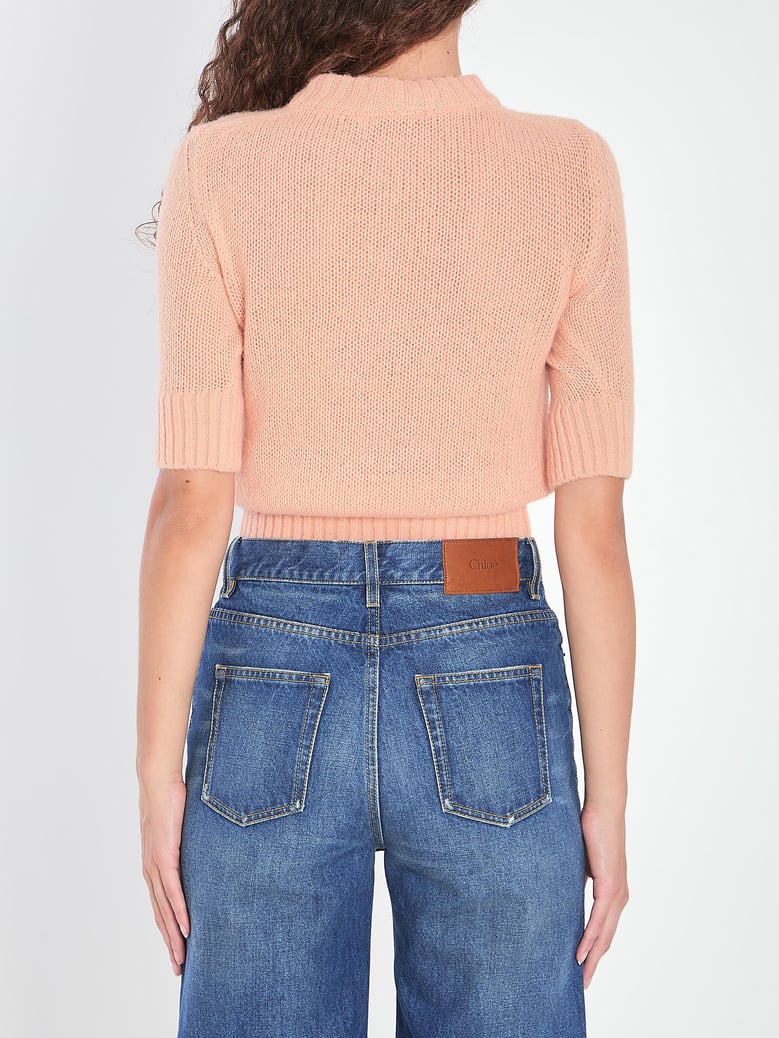 peach orange sweater exquisite by Selfnex