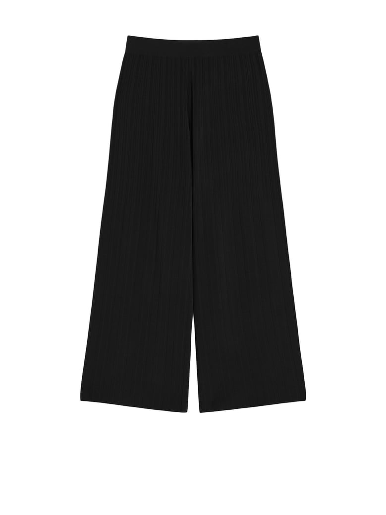 black viscose yarn trousers by Selfnex