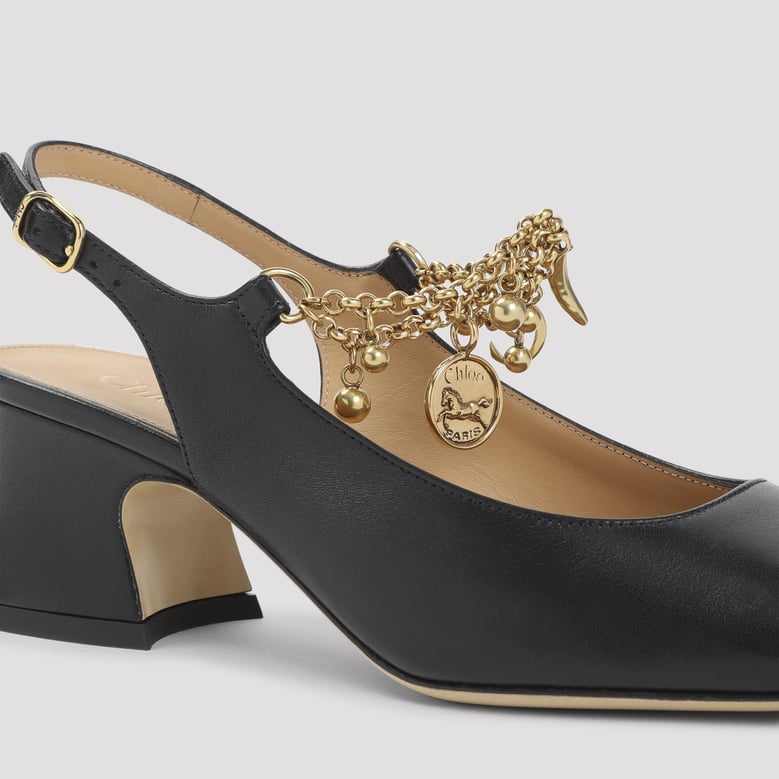 black leather sandals by Selfnex