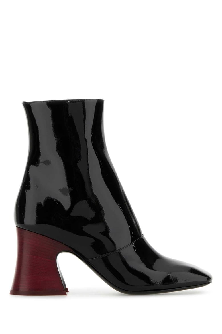 black leather ankle boot by Selfnex