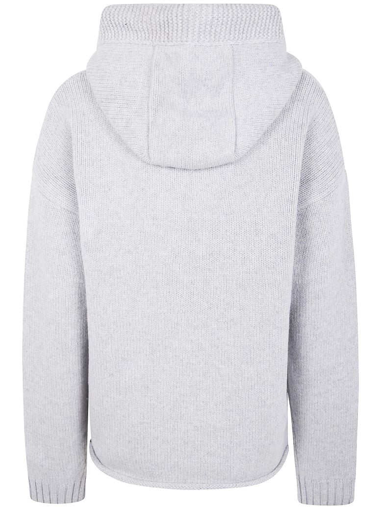 anchor embroidery zipped hoodie by Selfnex