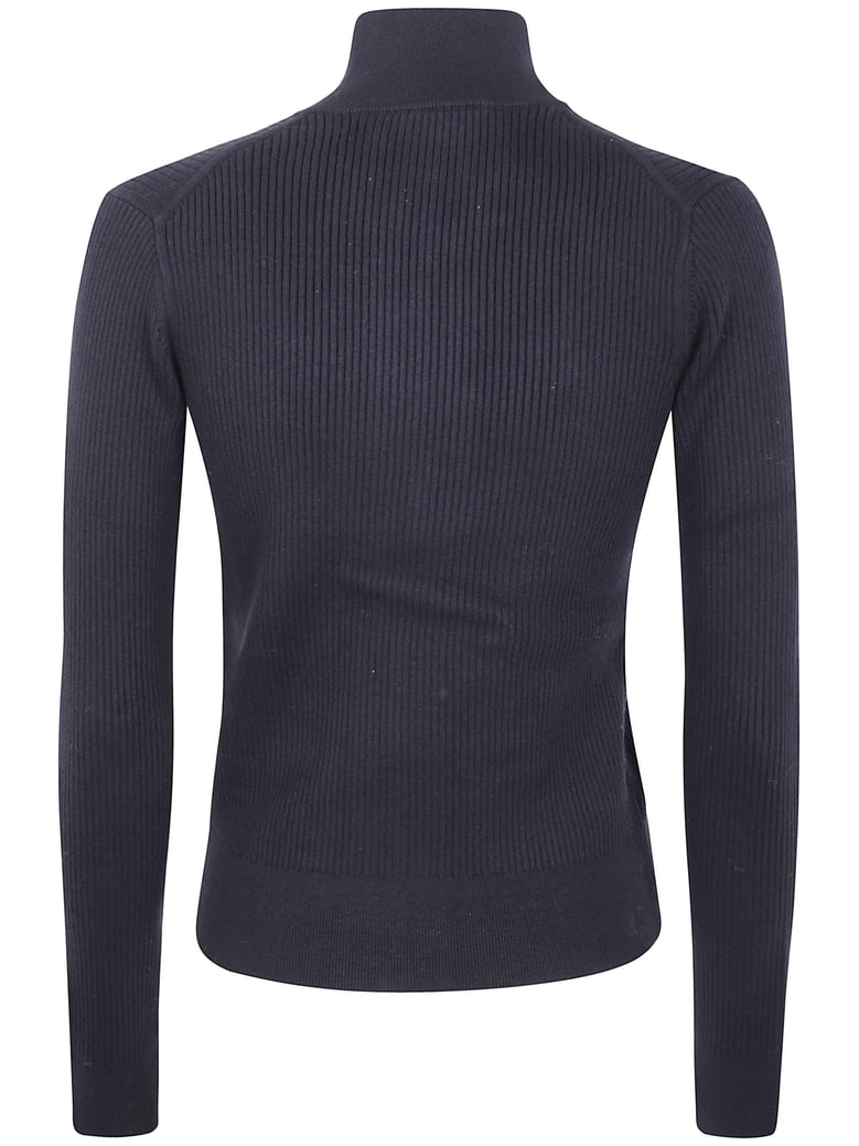 fitted zip up cardigan by Selfnex