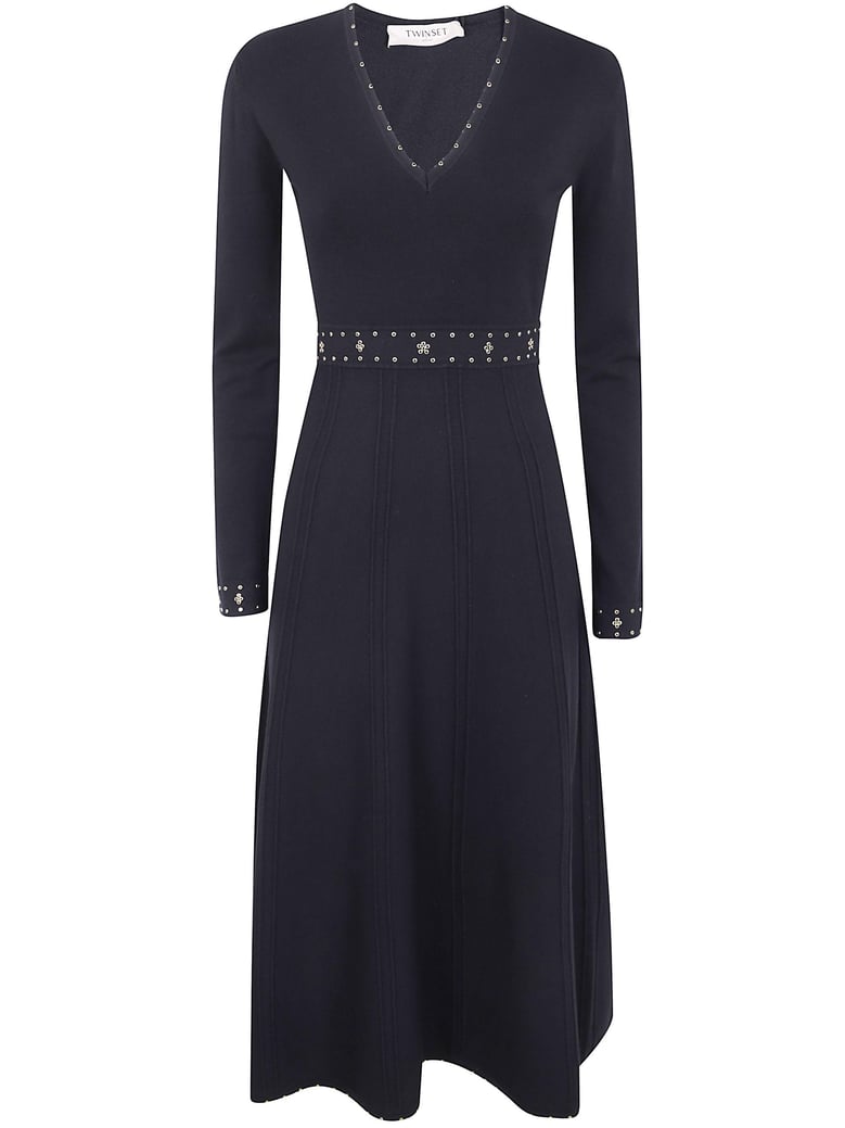 long sleeve dress with belt by Selfnex
