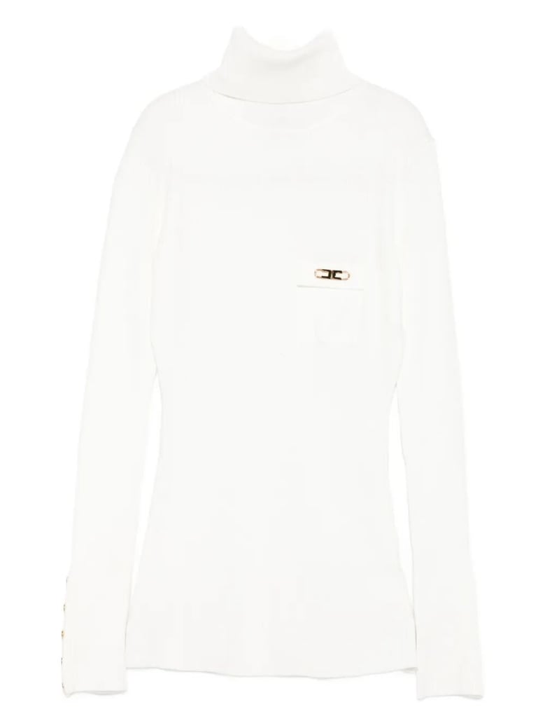 turtleneck ribbed t-shirt by Selfnex
