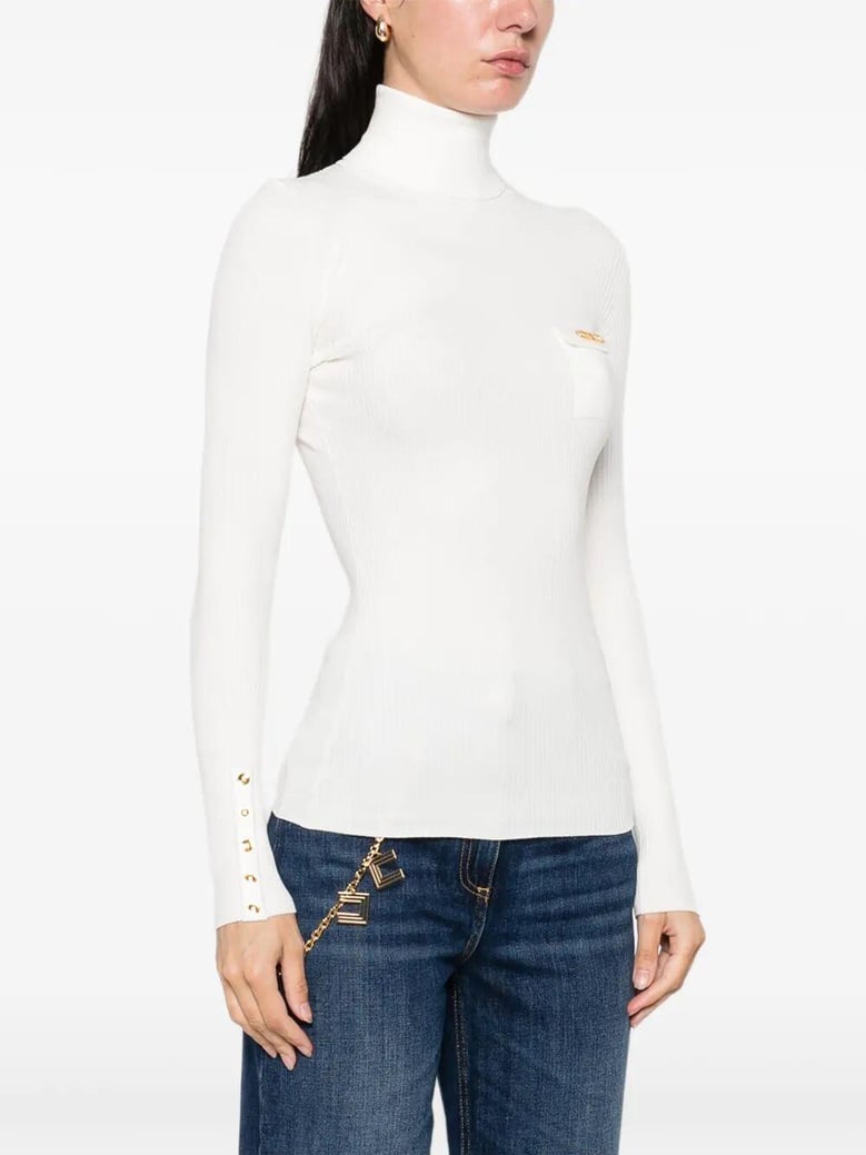 turtleneck ribbed t-shirt by Selfnex