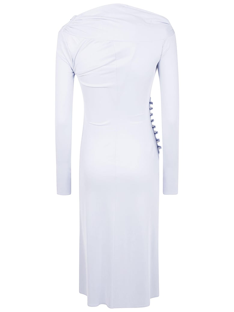 v neck midi dress by Selfnex