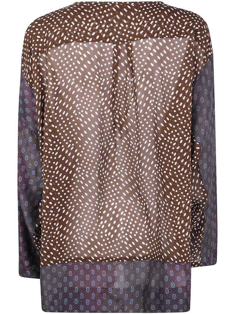 caias 2127 print silk habotai shrt by Selfnex