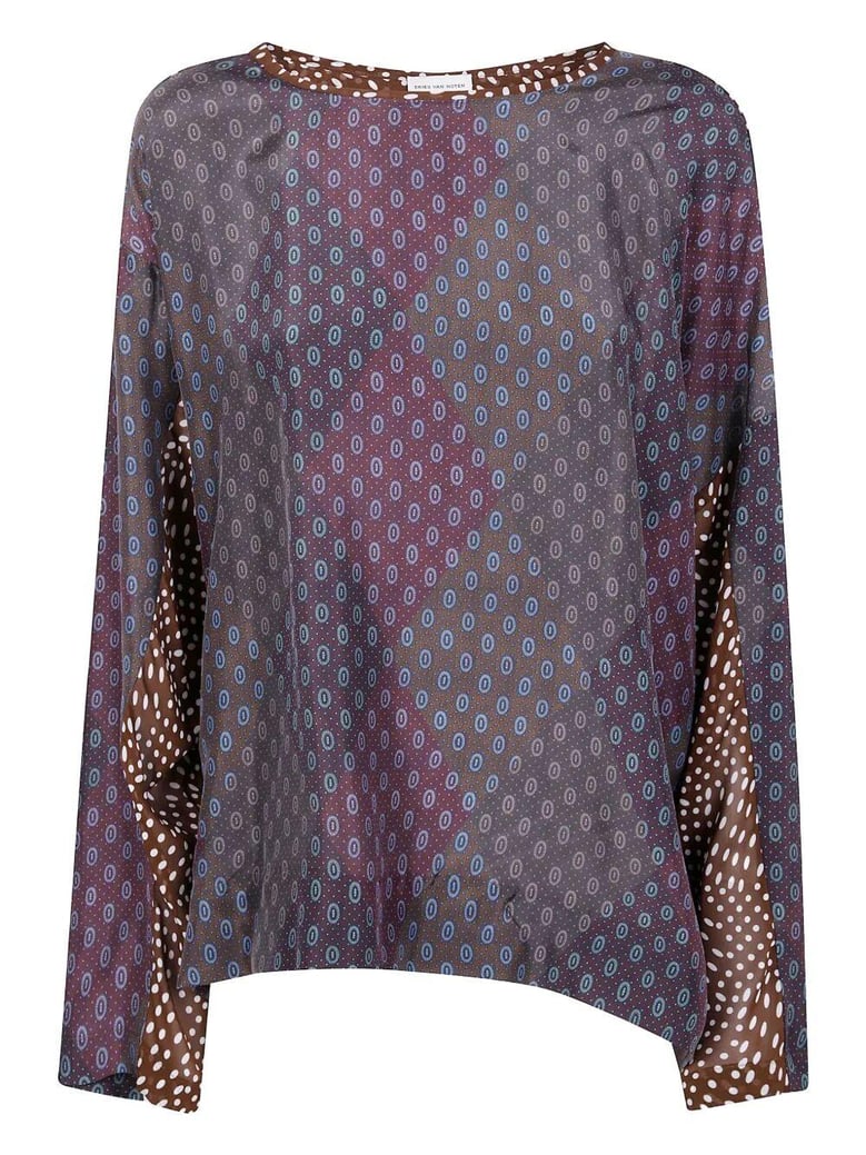 caias 2127 print silk habotai shrt by Selfnex
