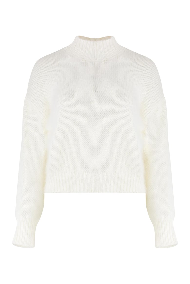 knit crew-neck sweater by Selfnex