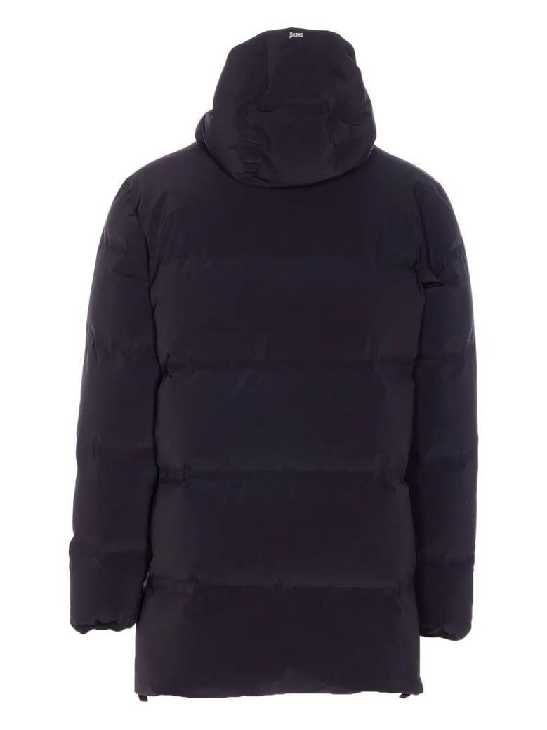 new impact long down jacket with hood by Selfnex