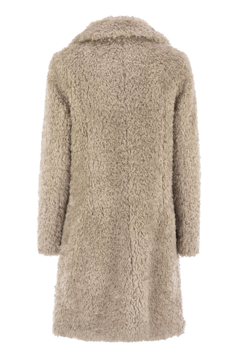 faux fur coat by Selfnex