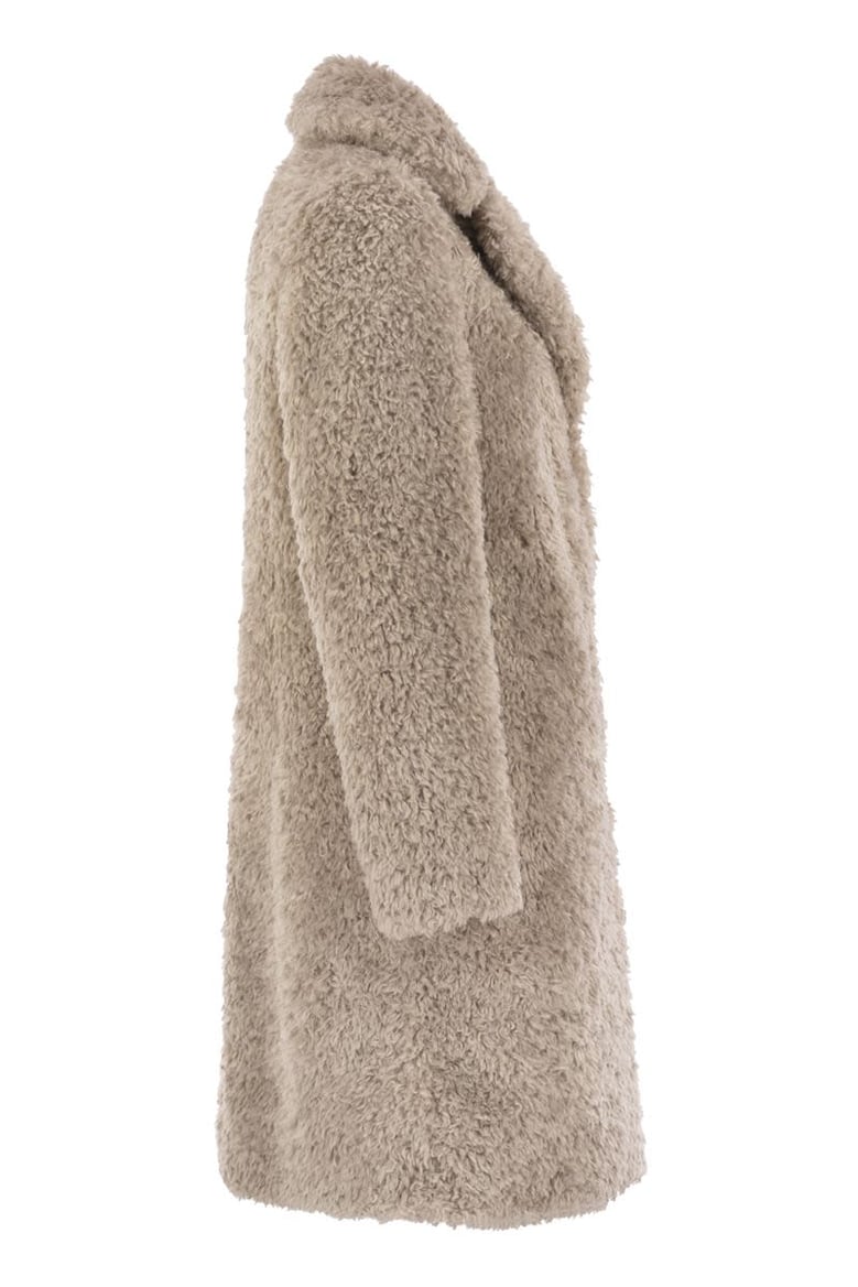 faux fur coat by Selfnex