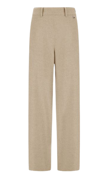 resort trousers in melange fabric by Selfnex