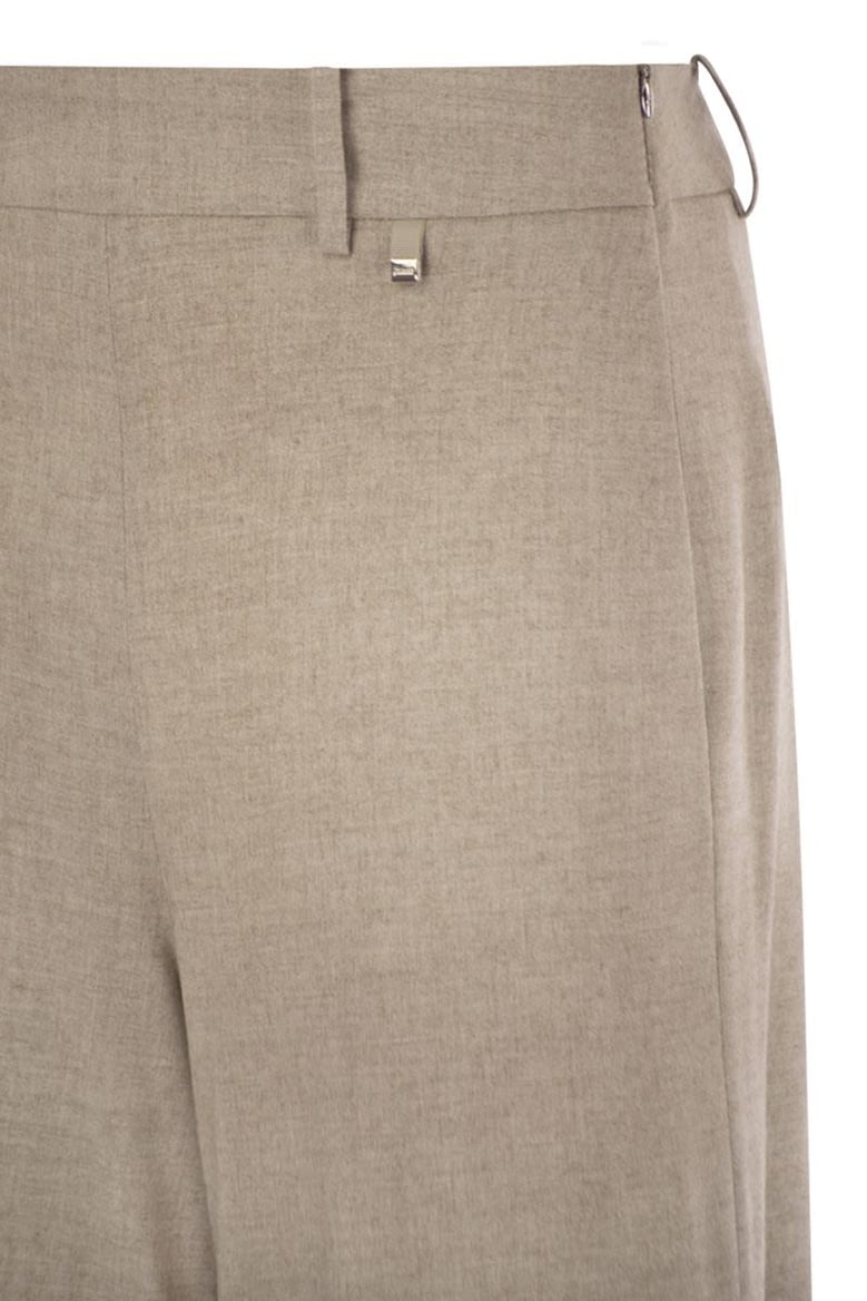 resort trousers in melange fabric by Selfnex