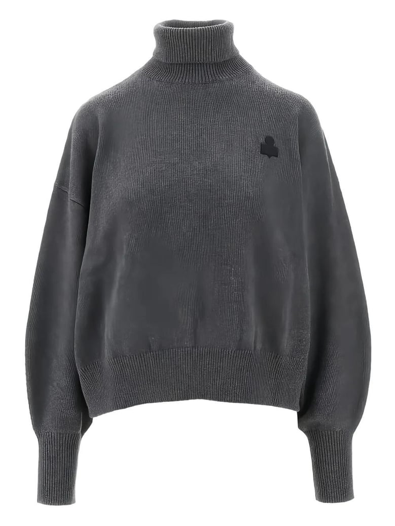 charcoal cotton blend oversize nasha sweater by Selfnex