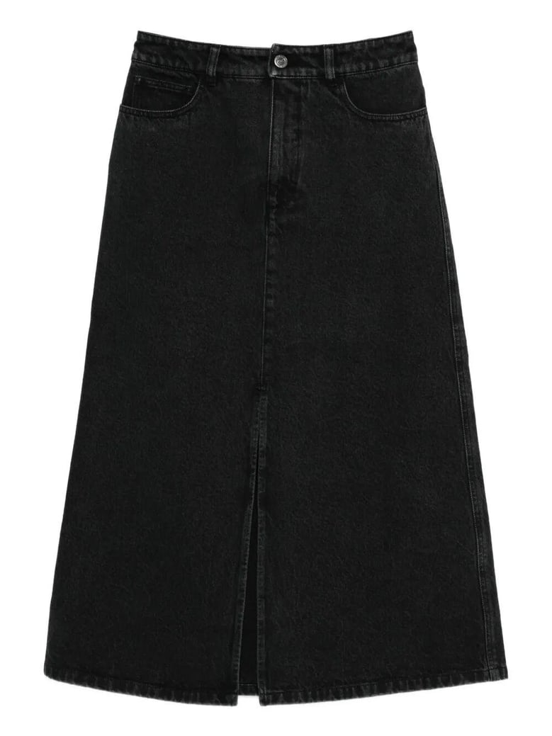 georgia denim midi skirt by Selfnex