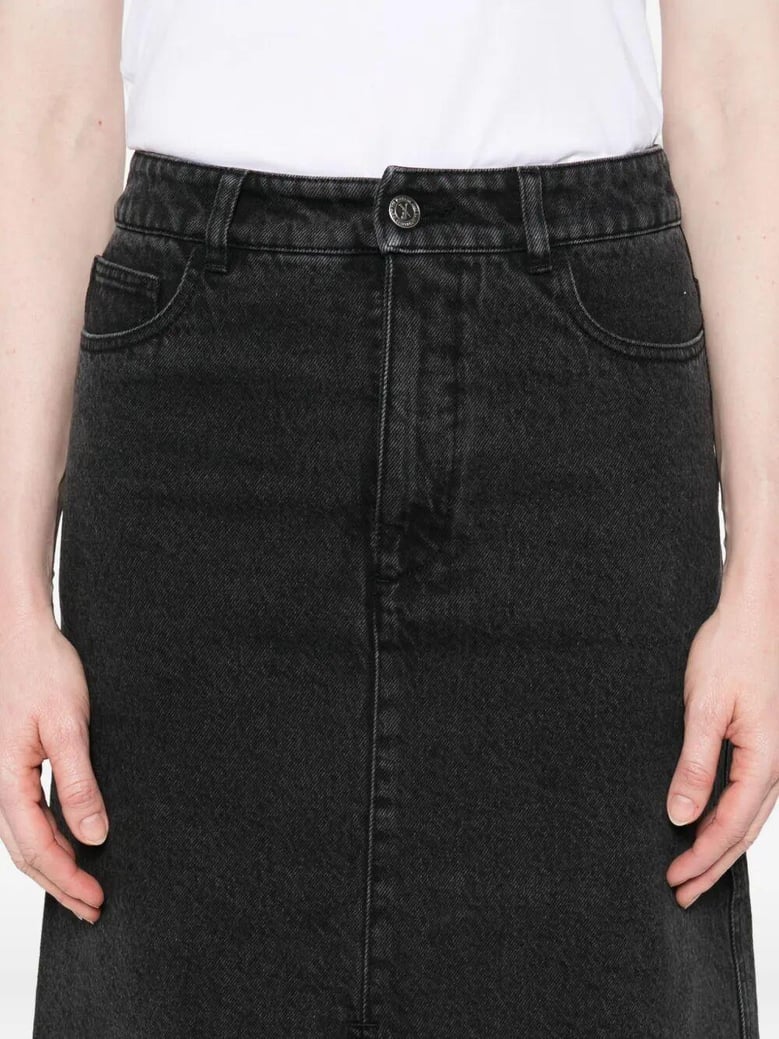 georgia denim midi skirt by Selfnex