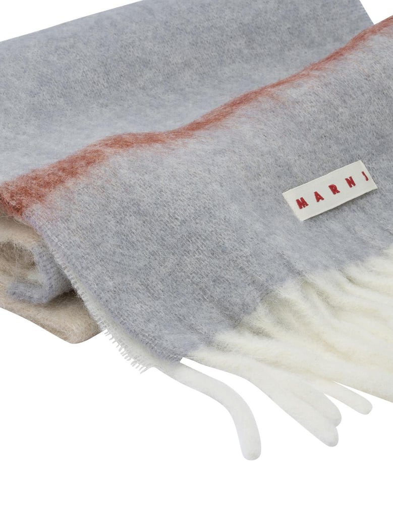 grey polyamide scarf by Selfnex