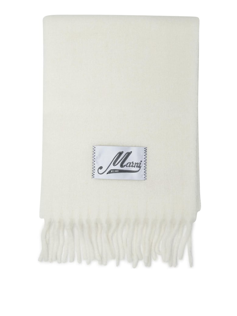 white polyamide scarf by Selfnex