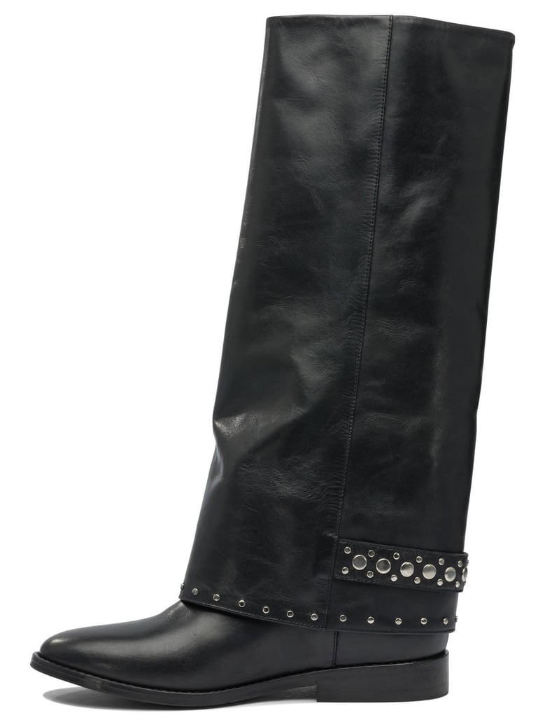 black rubber boots by Selfnex